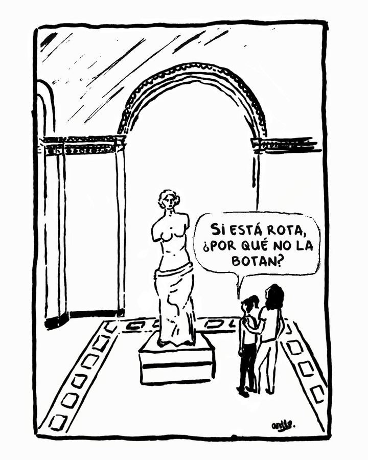 Si está rota, ¿por qué no la botan? — viñeta de antto.